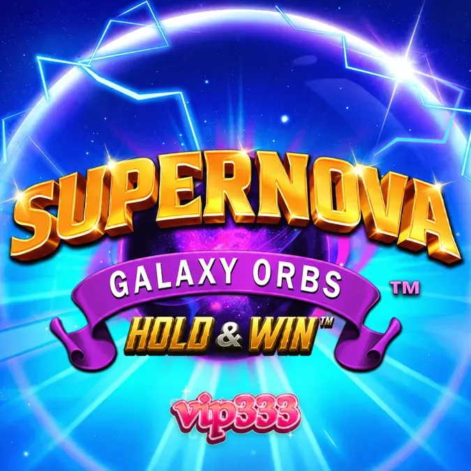 Tampilan visual slot Supernova Galaxy Orbs dengan tema ruang angkasa dan simbol Orb yang bersinar.